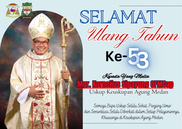 HUT Mgr. Kornelius Sipayung OFMCap ke- 53 Tahun