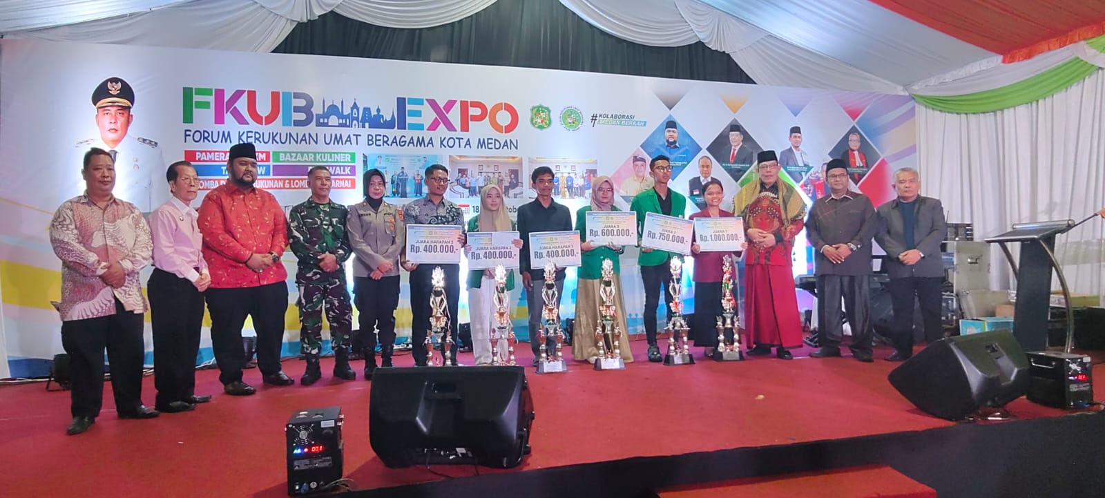 12b. FKUB Expo Kota Medan KAM mendapat Juara 1 dan Harapan 3 Debat Kerukunan
