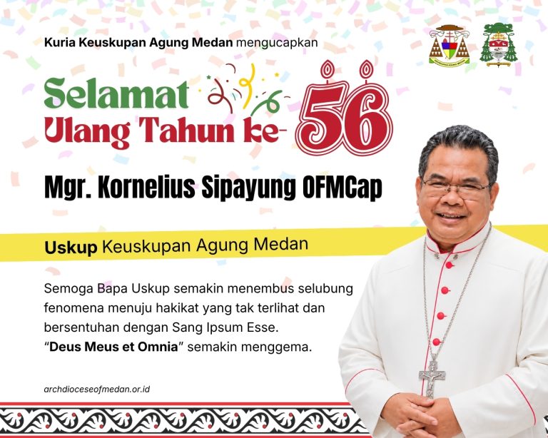 Selamat Ulang Tahun ke-56 Mgr Kornelius Sipayung OFMCap