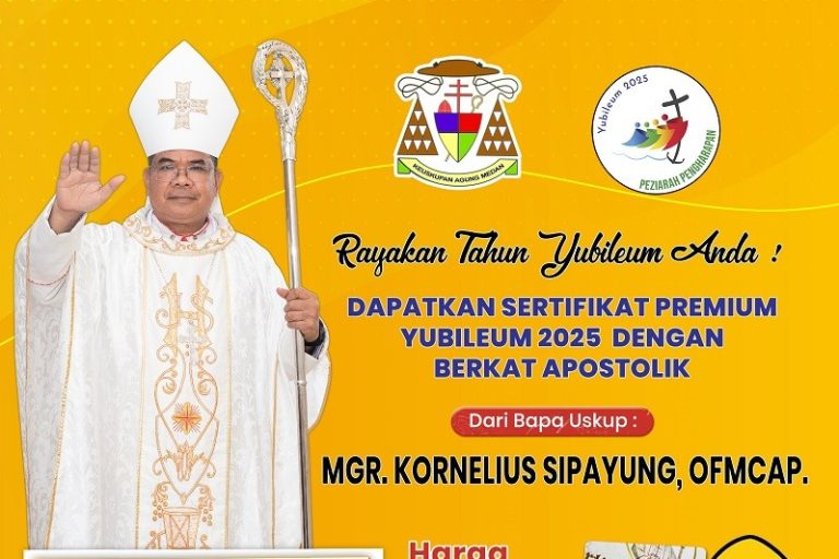Sertifikat Yubileum dari Uskup KAM – Tidak Wajib Dibeli