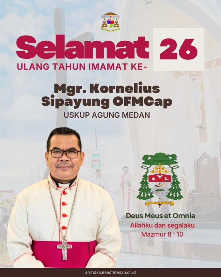 Syukur atas 26 Tahun Imamat Mgr. Kornelius Sipayung OFMCap