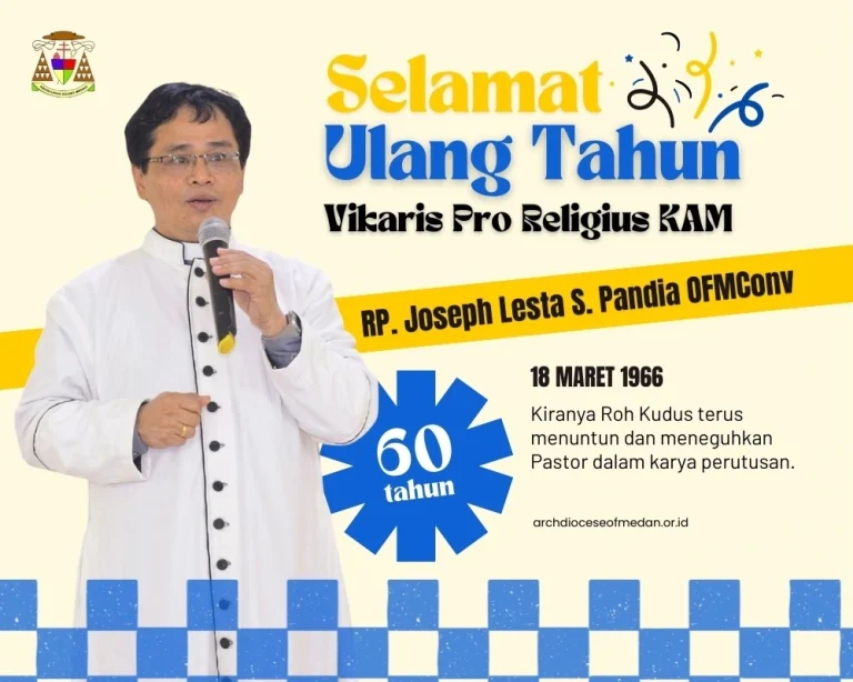 Happy Birthday RP. Joseph Lesta S. Pandia OFMConv – Vikaris Pro Religius
