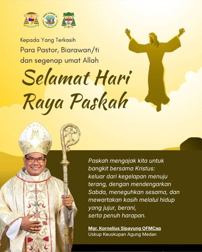 Selamat Paskah – Mgr Kornelius Sipayung OFMCap
